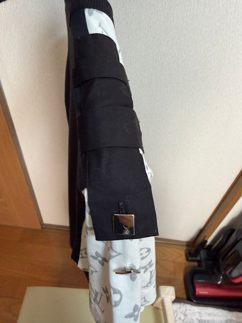 ルイ・ヴィトン21SS/シルバーモノグラムショルダーフラップカットソー/Tシャツ