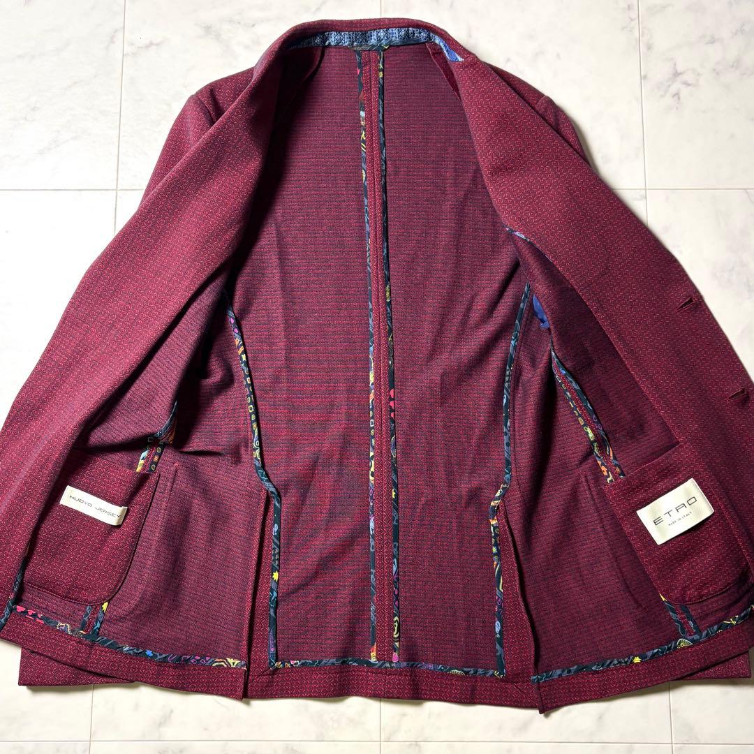 美品 現行 ETRO NUOVO JERSEY テーラードジャケット 48