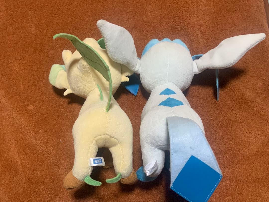 リーフィア　グレイシア ポケモン ぬいぐるみ　DP タカラトミー　2008年
