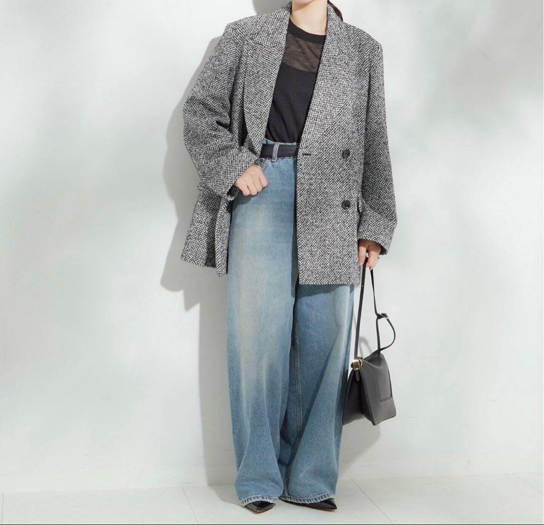 ジャーナルスタンダードレサージュ CANGIOLI/ヘリンボーンジャケットコート