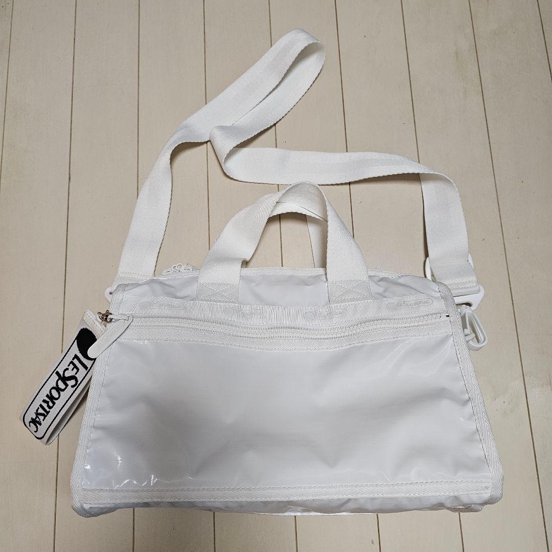 ひとりっぷ×LeSportsac BIKE BOSTON2 ノウム 白 ホワイト