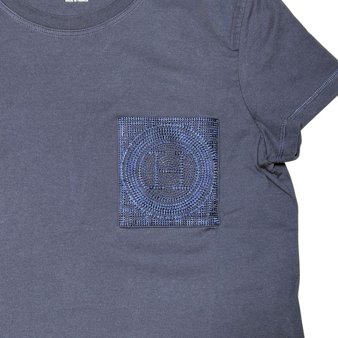 HERMES エルメス Hロゴ モザイク Tシャツ 38