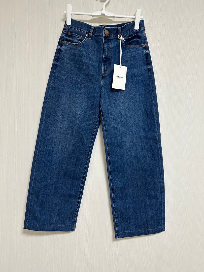 23区『接触冷感』23区DENIM サマー ストレート ワイド パンツ　38