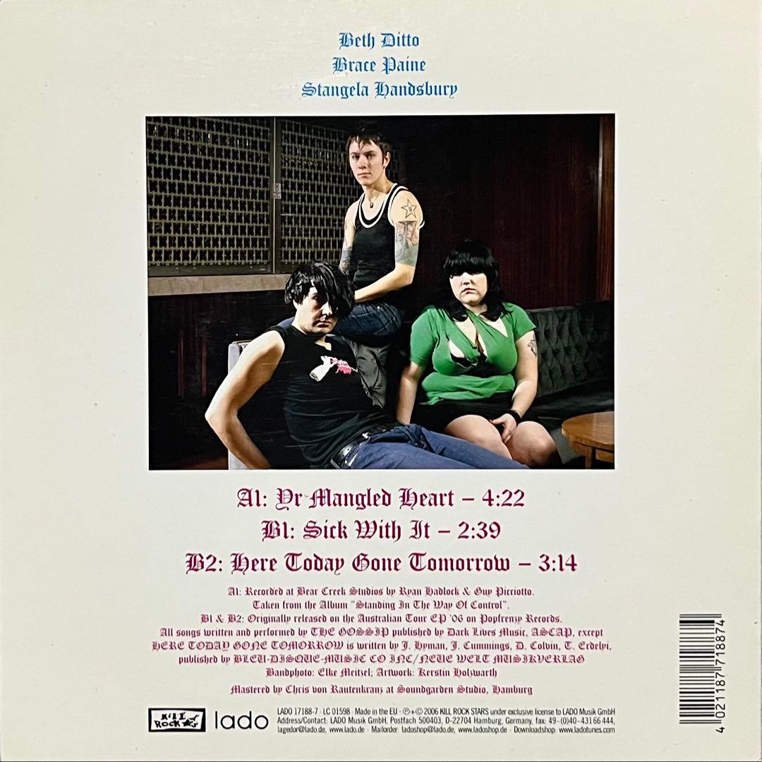 The Gossip Kill Rock Stars Beth Ditto 7”
