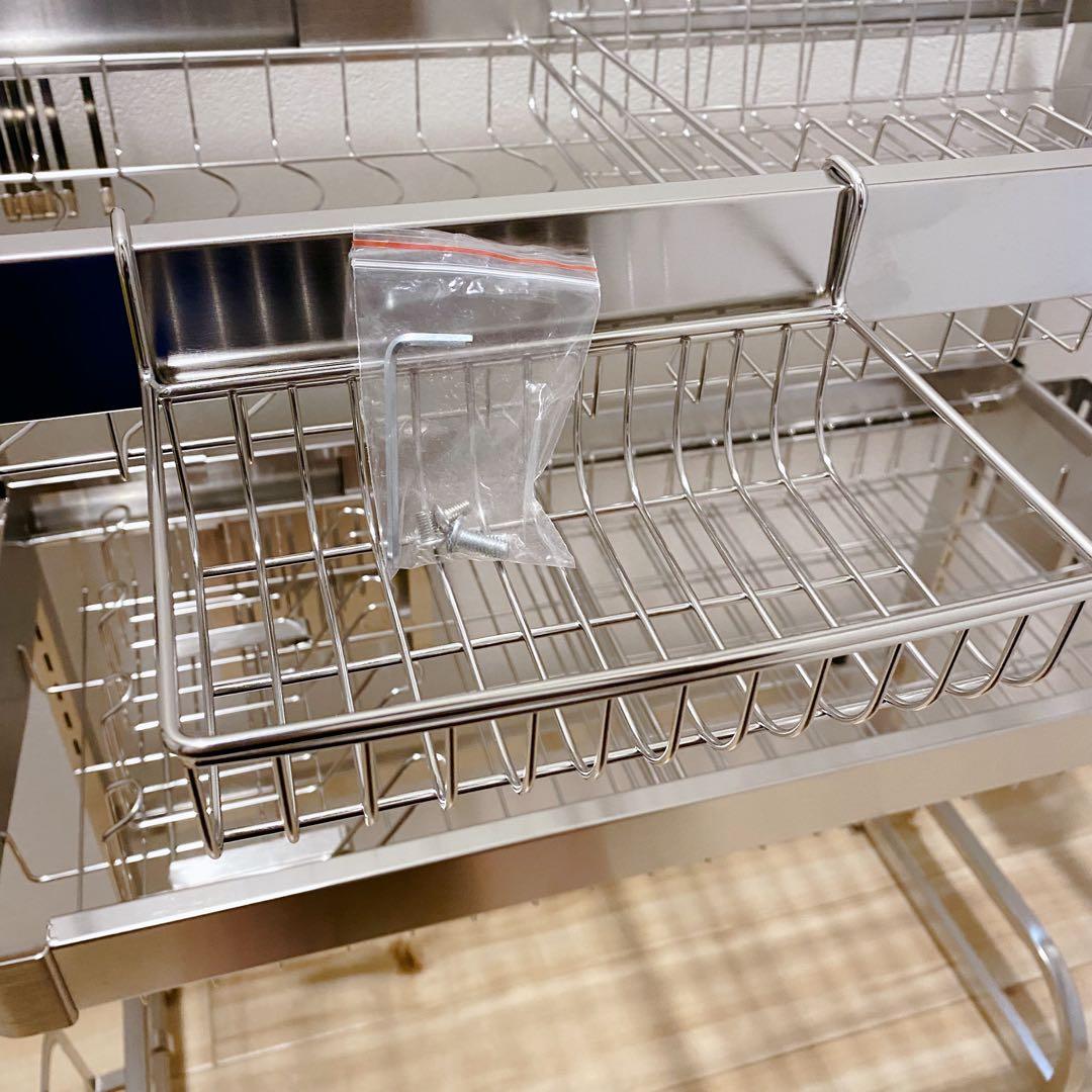 BOOSINY キッチンラック シンク上 収納 水切りラック