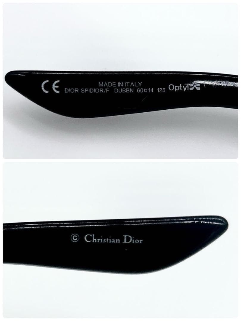 Christian Dior sunglasses ラインストーン ブラック