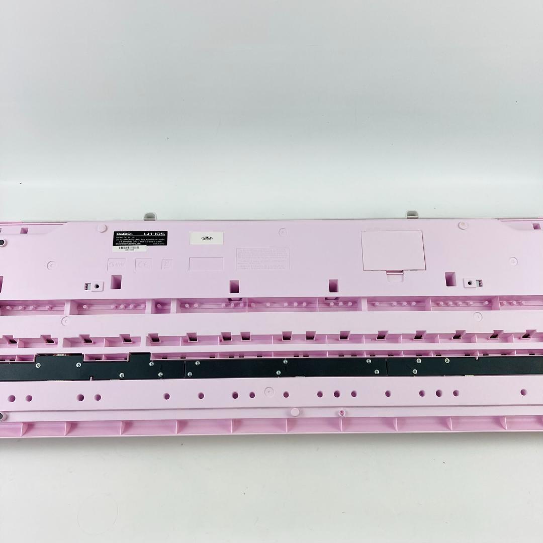 【美品】カシオ 光ナビゲーションキーボード LK-105 マイク・箱・アダプタ付