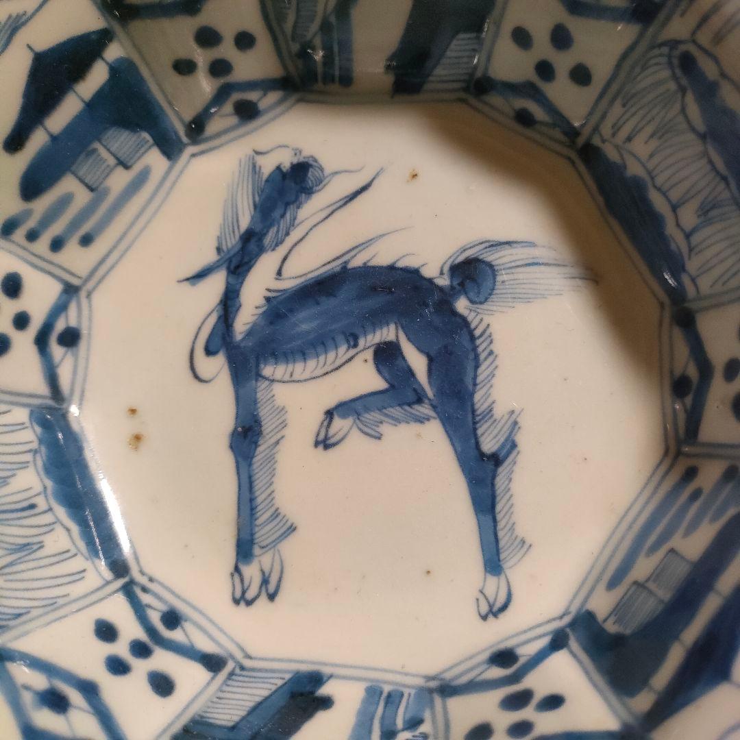 g*a様 古伊万里　菓子鉢　鉢　麒麟文様　古美術　骨董　時代物