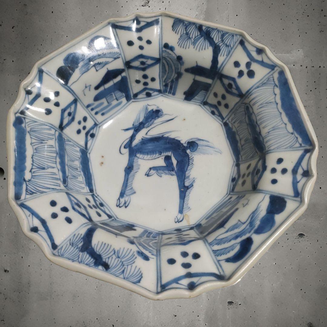 g*a様 古伊万里　菓子鉢　鉢　麒麟文様　古美術　骨董　時代物