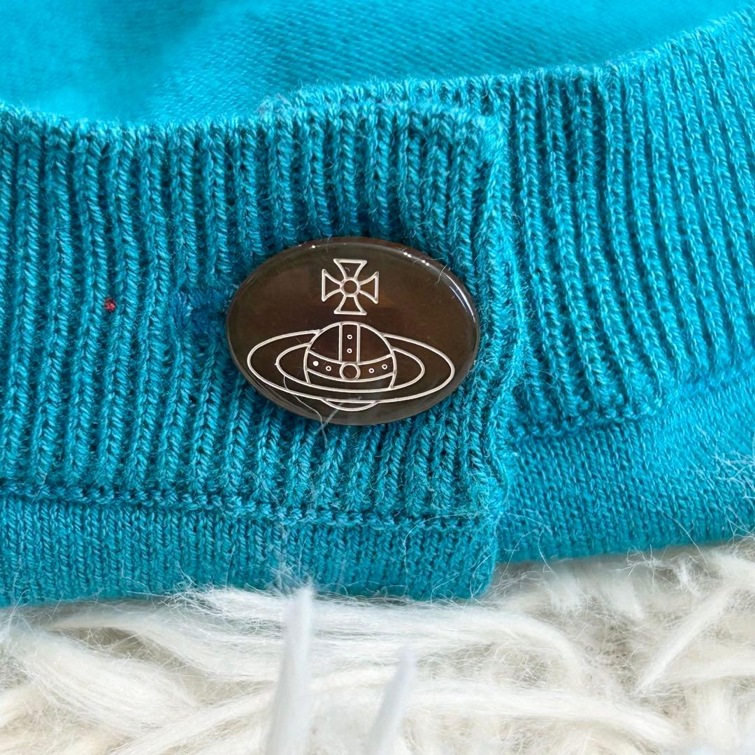 ✨美品✨ ヴィヴィアンウエストウッド 半袖ニット オーブ刺繍 綿100% 洗える