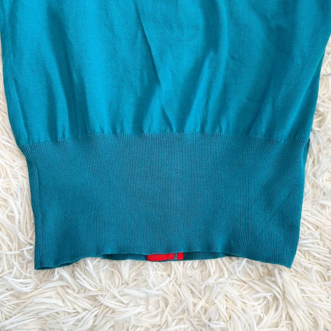 ✨美品✨ ヴィヴィアンウエストウッド 半袖ニット オーブ刺繍 綿100% 洗える