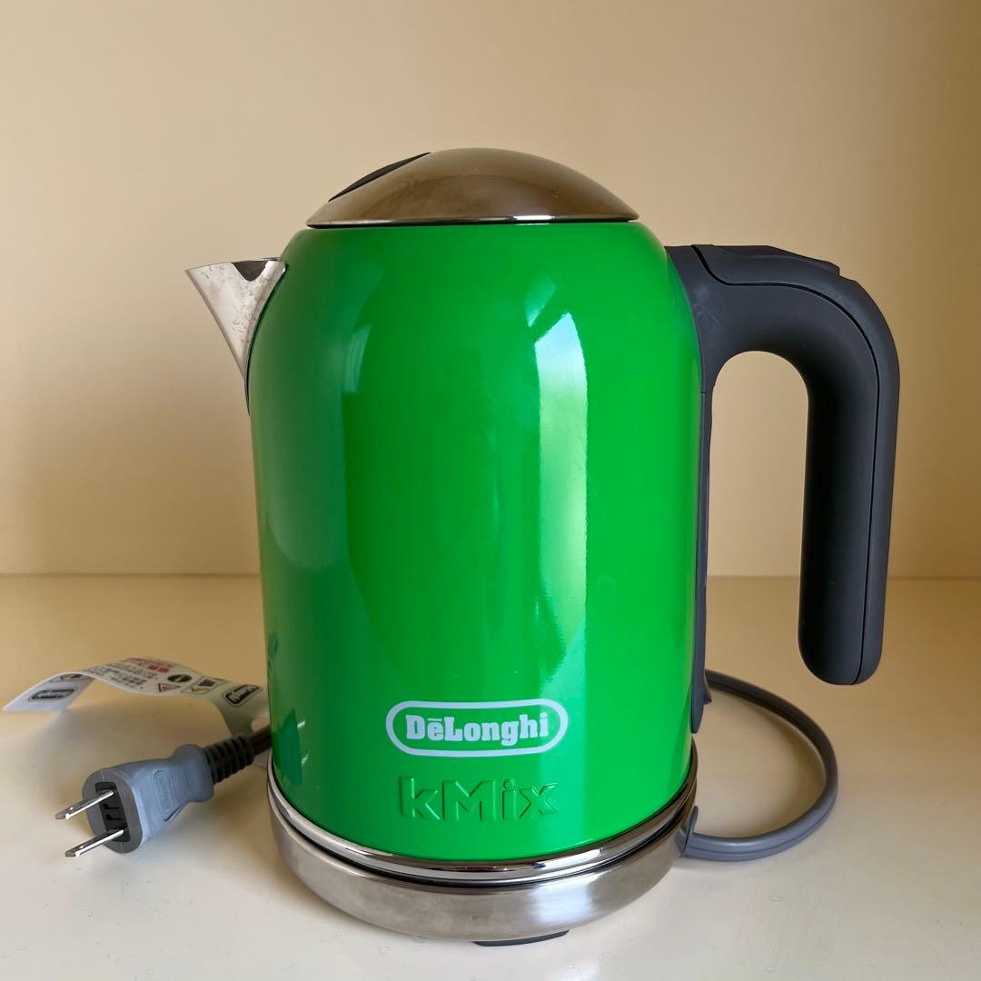 DeLonghi kMix デロンギ グリーン 電気ケトル 箱付き