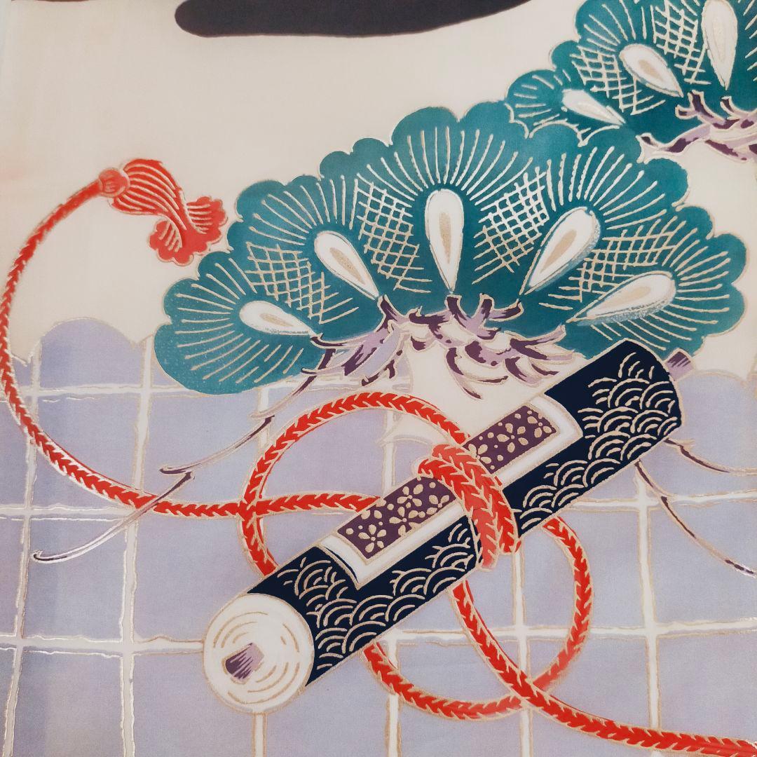 お宮参り 産着 祝着 富士 鷹 寿 金駒刺繍 五つ紋 男の子 0004