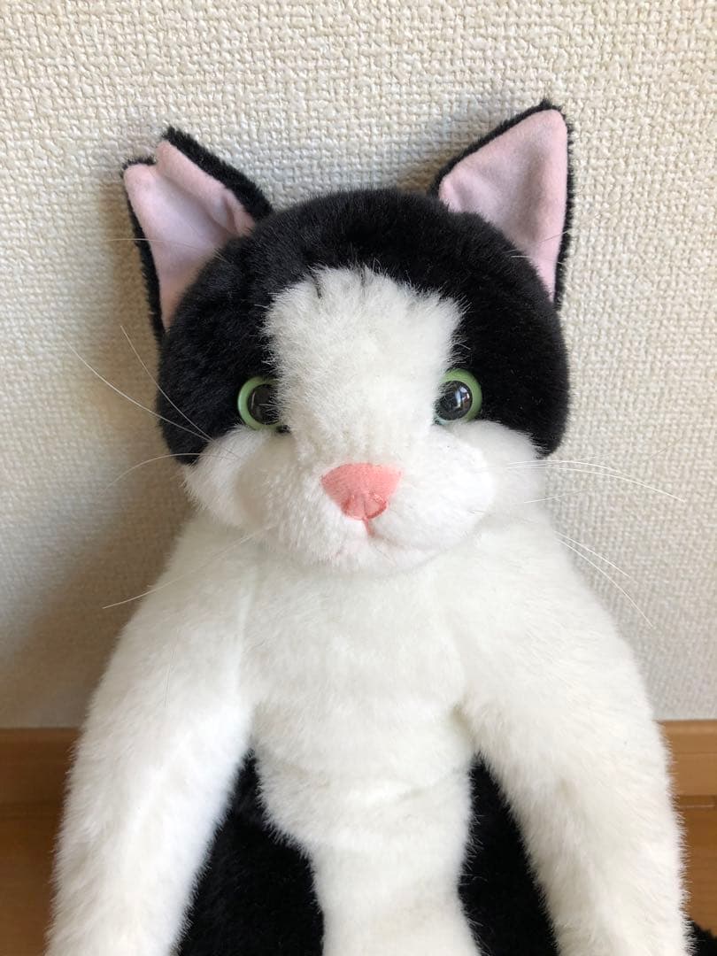 はっちゃん日記 ぬいぐるみ(座り) ハチワレ猫 タグ付き
