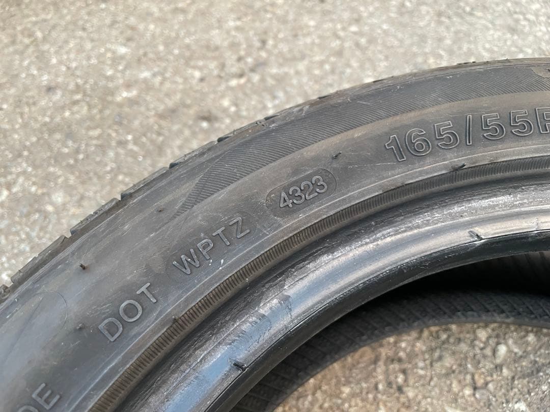 中古タイヤ4本セット！165/55R14 輸入タイヤ 2023年製造 ライフなど