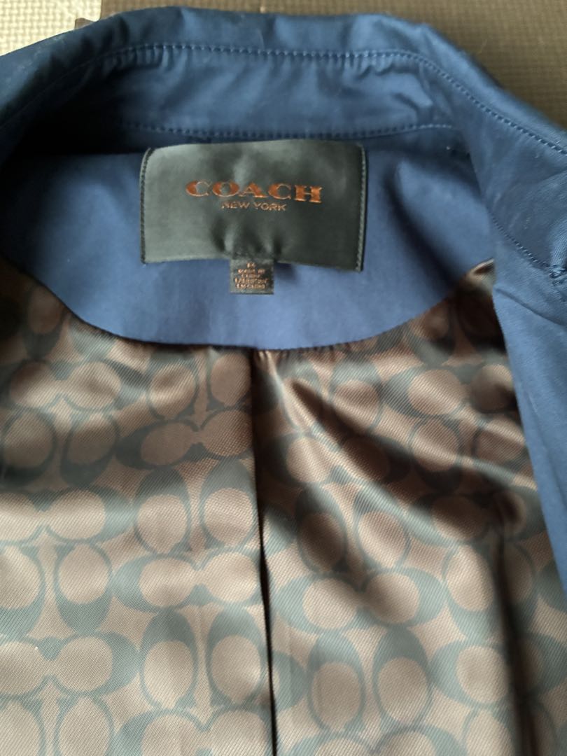COACH ネイビー トレンチコート