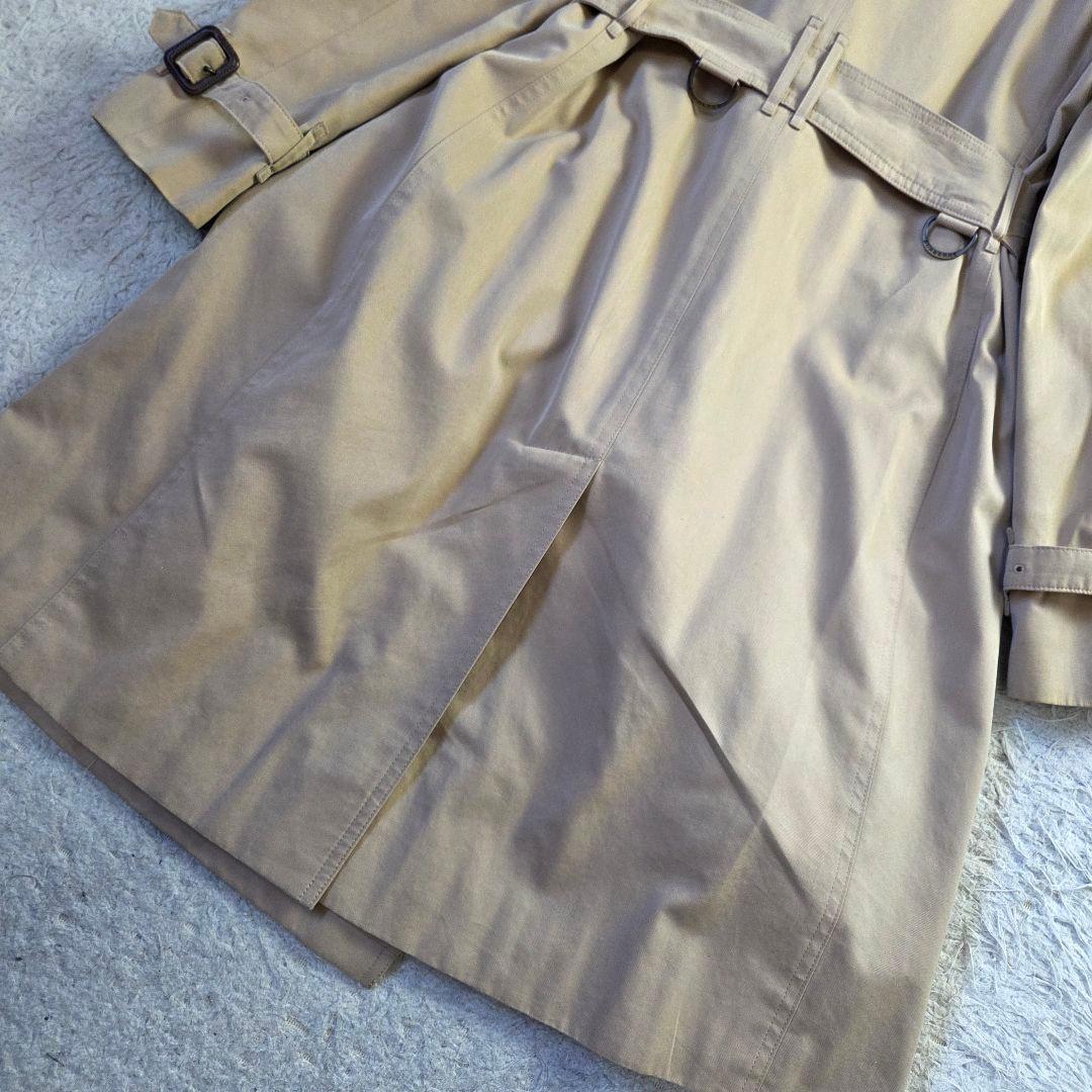 美品 バーバリー トレンチコート ハニーベージュ サイズM メガチェック