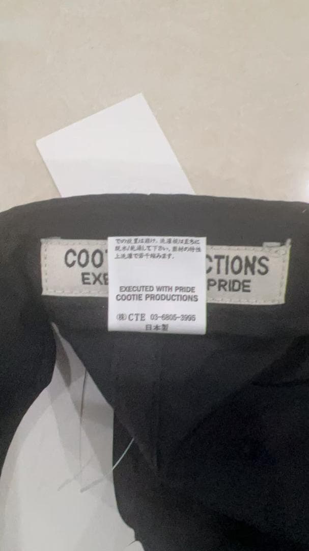COOTIE PRODUCTIONS ベースボールキャップ ブラック未使用