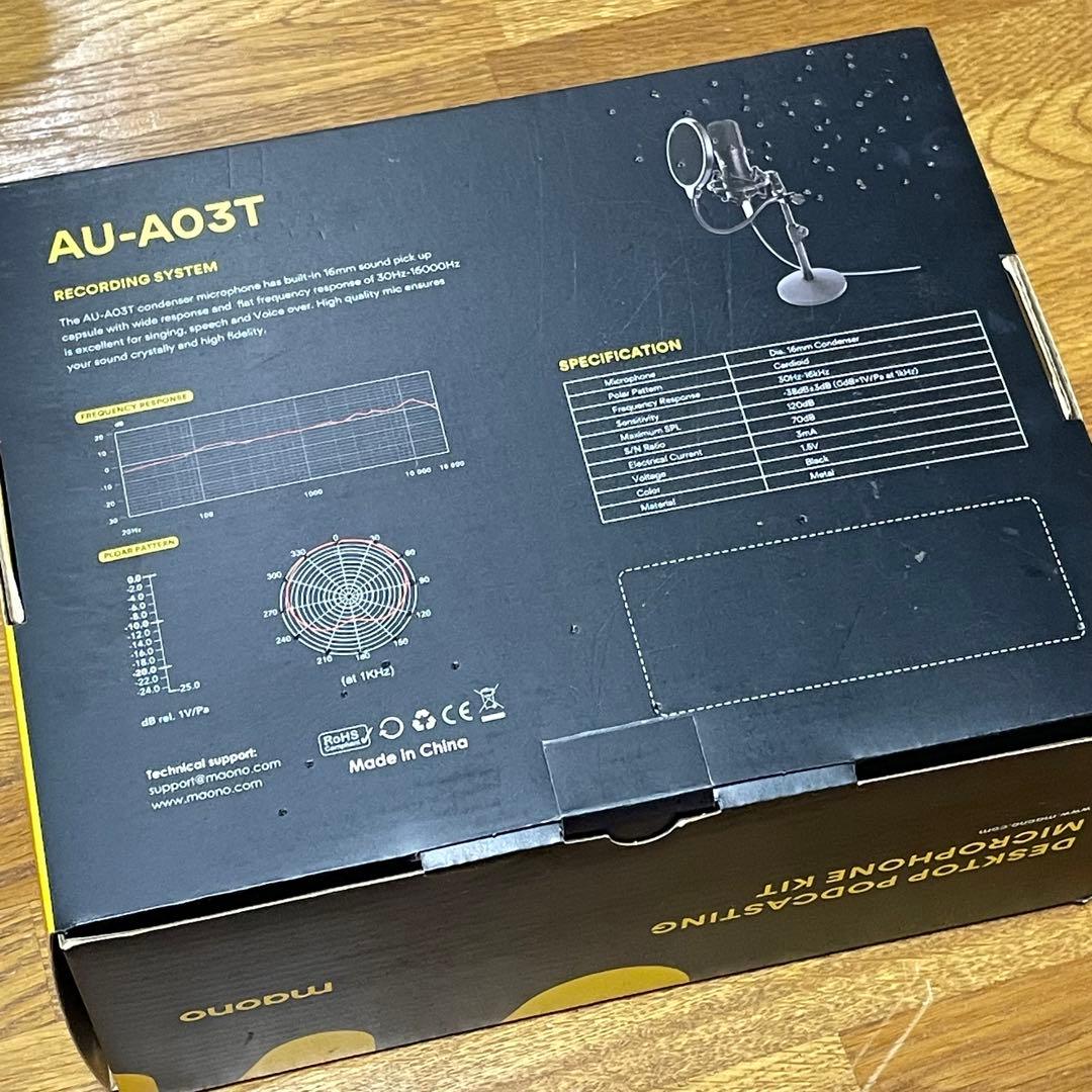 maono コンデンサーマイク 卓上 スタンド maono AU-A03T