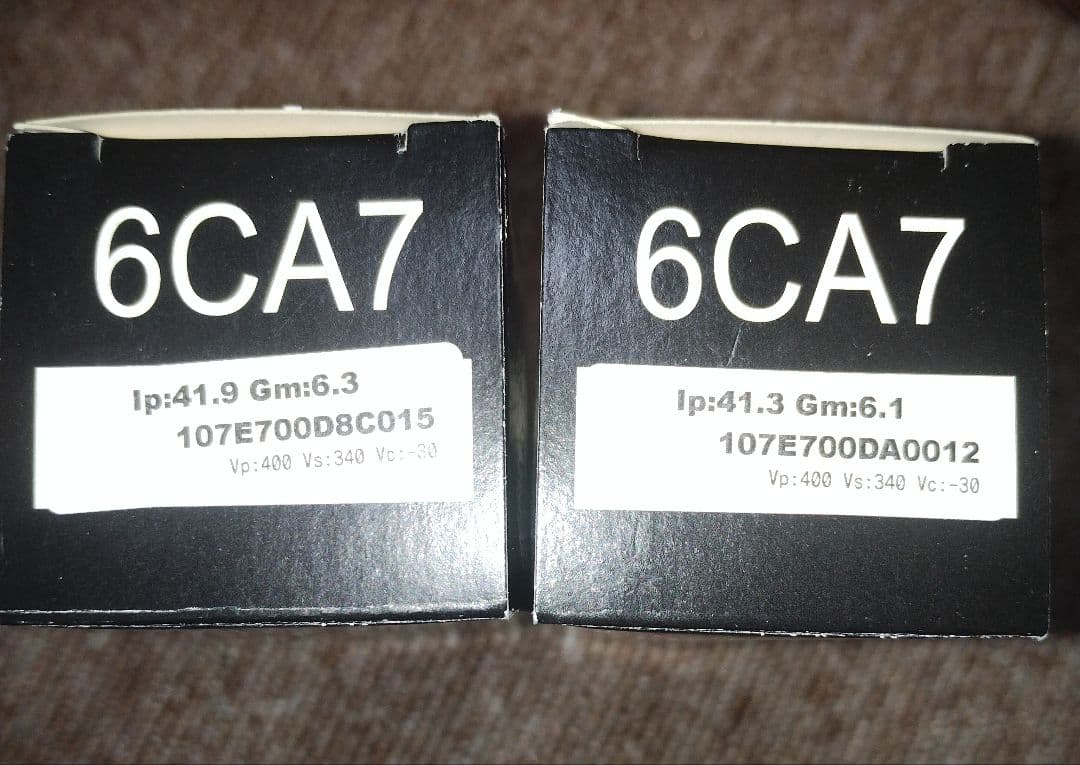 エレクトロハーモニクス　6CA7(EL34)太管ペア管　未使用品　その２