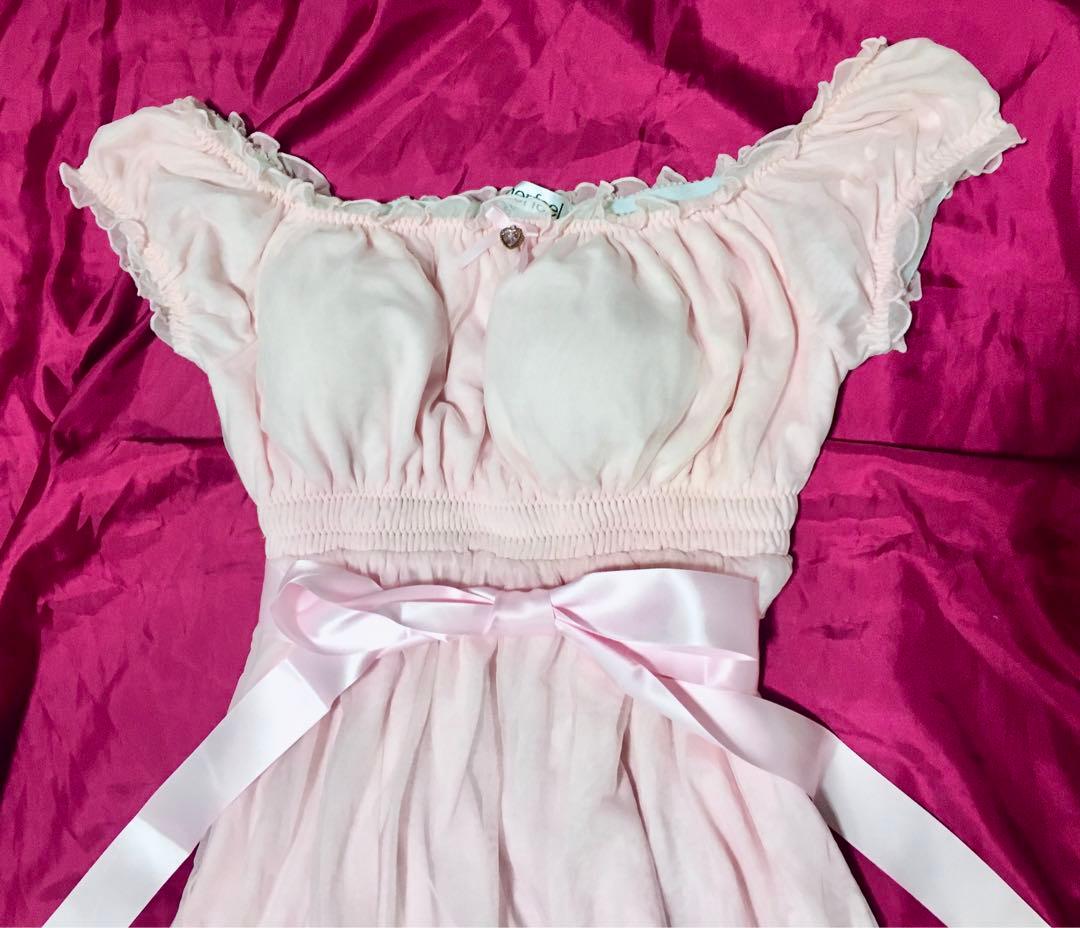 未使用2000sリズリサ系lizlisa系お姫様ロングワンピースhimekaji