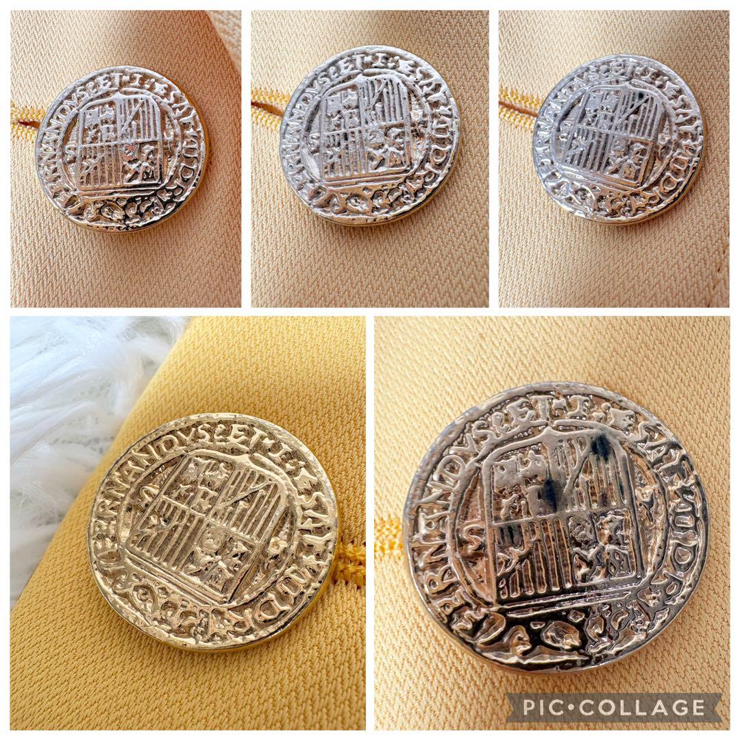イヴサンローラン ヴィンテージ ロングコート イエロー 金ボタン