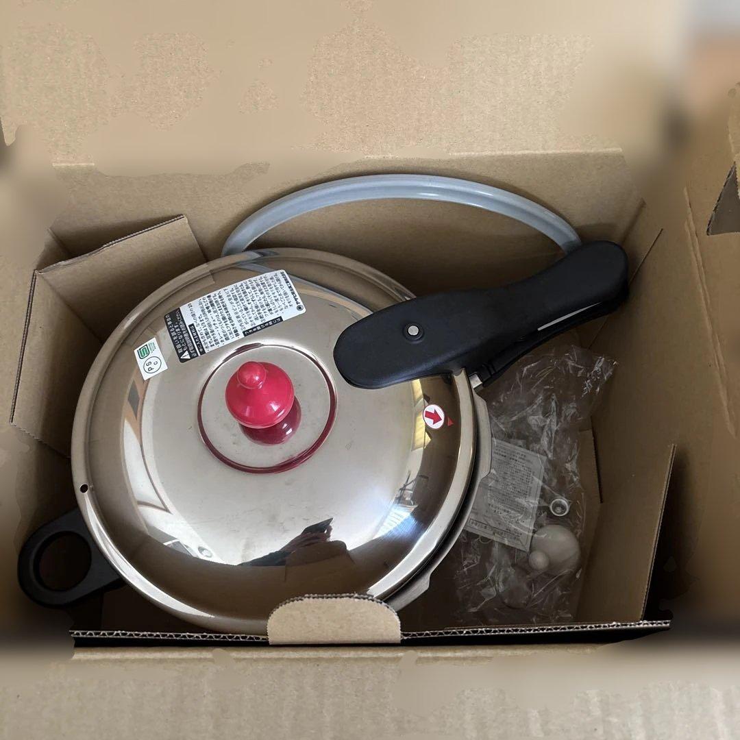 アサヒ軽金属圧力鍋 5.5L ステンレス製 美品