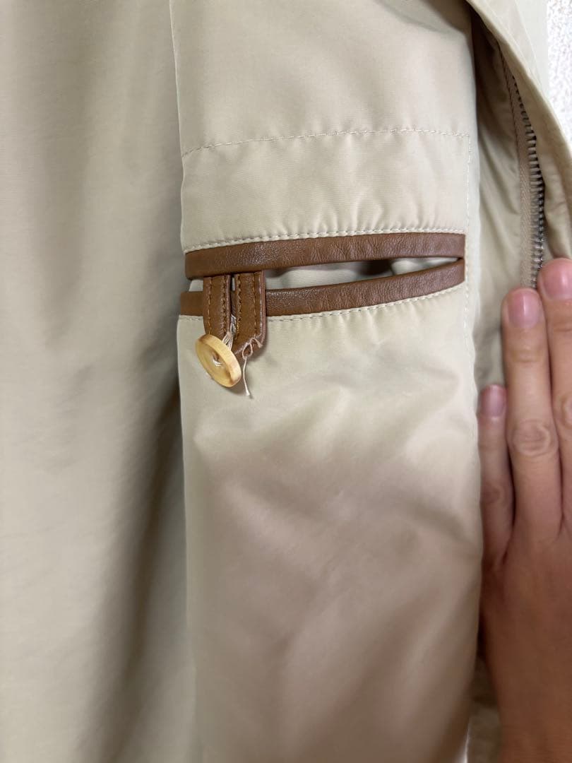 美品　HERMES エルメス　メンズ　ジャンパー　ブルゾン　フード収納