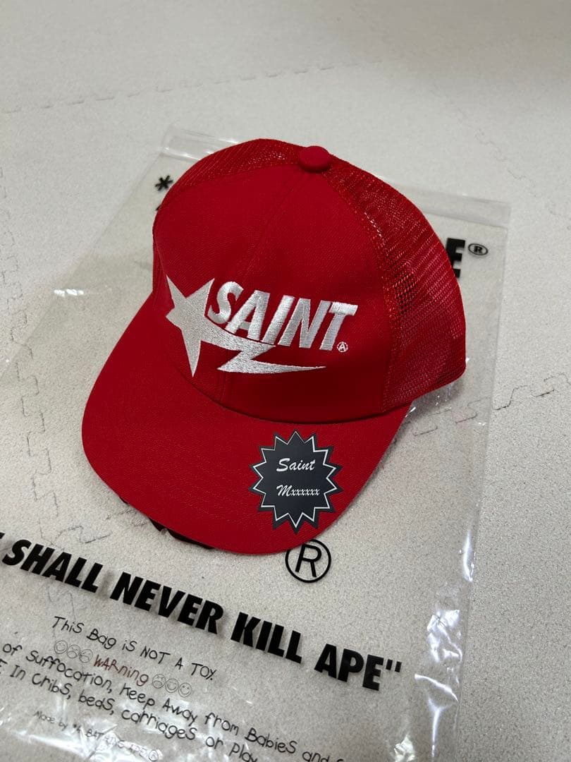 Y*！様 SAINT Mxxxxxx × A BATHING APE® キャップ