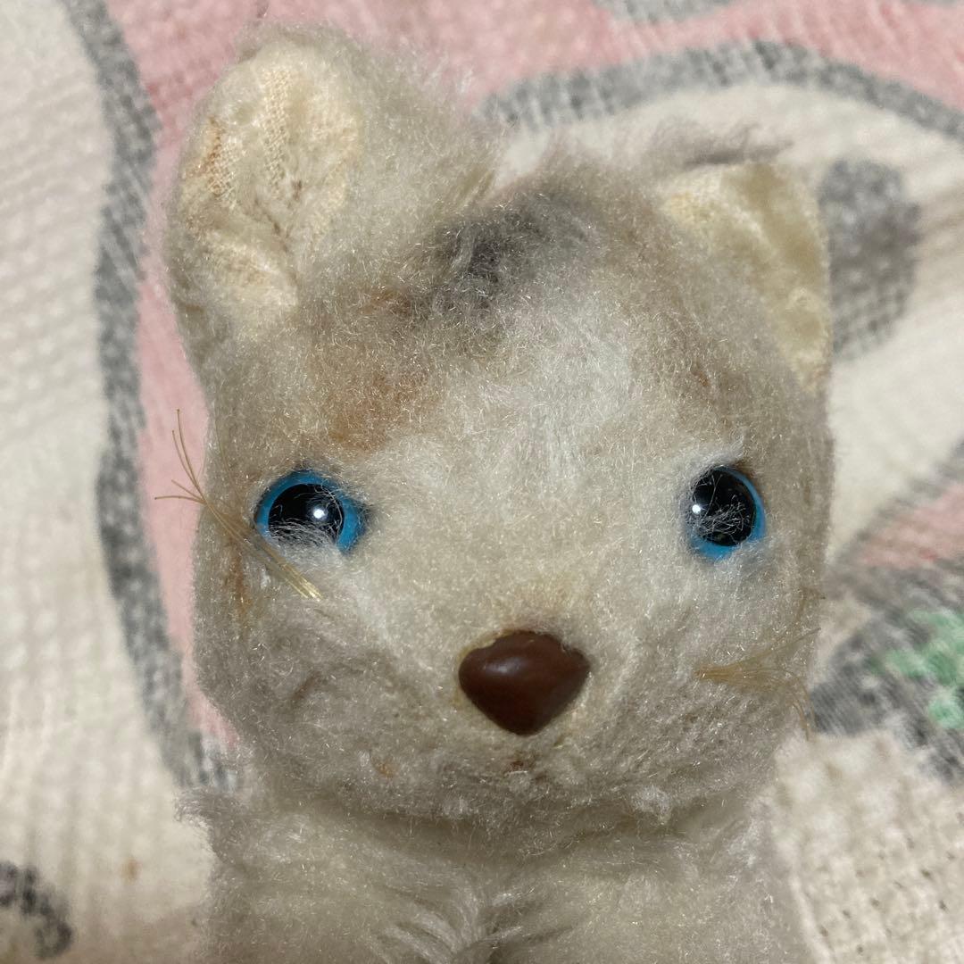 昭和レトロ　ヴィンテージ Meiji 明治　ノベルティ　猫　ぬいぐるみ　中古