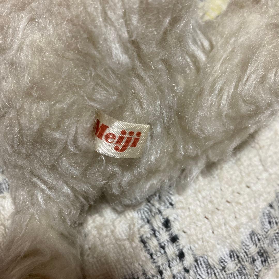 昭和レトロ　ヴィンテージ Meiji 明治　ノベルティ　猫　ぬいぐるみ　中古