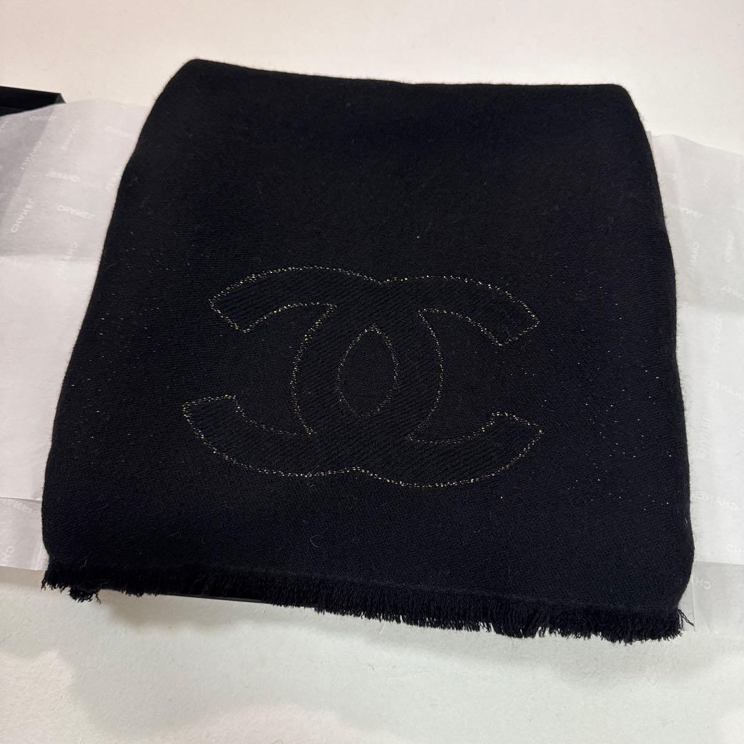 定価以下　25C シャネル　CHANEL 　ストール　ブラック