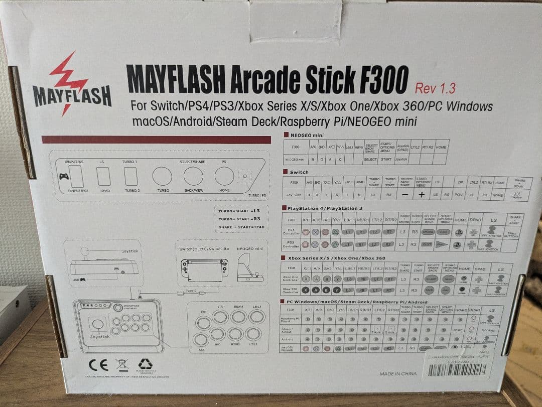 その他 MAYFLASH Arcade Stick F300 Rev 1.3