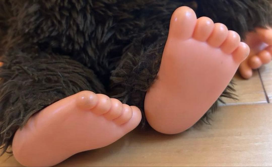希少　初代　？　モンチッチ　昭和レトロ　ブルーアイ　ぬいぐるみ