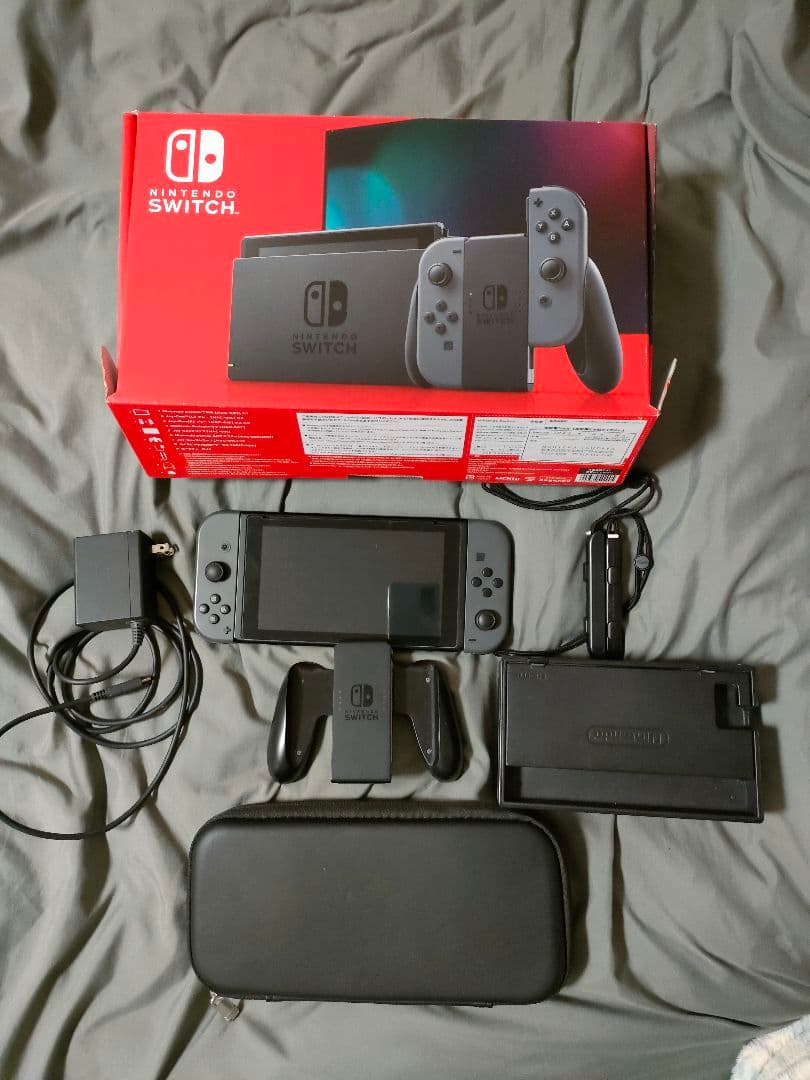 Nintendo Switch1 本体セット（グレー）ケース箱付き