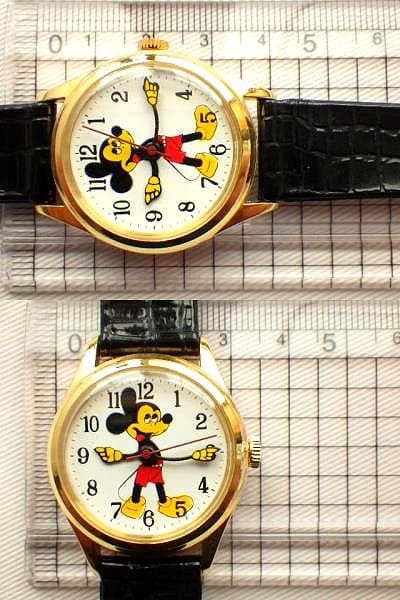 【限定値下】美品★ミッキーマウス 手巻き 腕時計 ディズニー コレクション