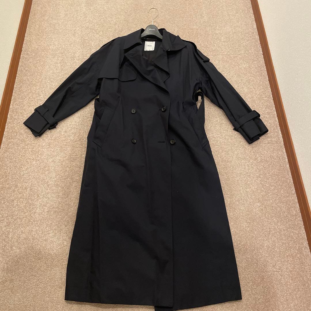 ebure ネイビー　トレンチコート