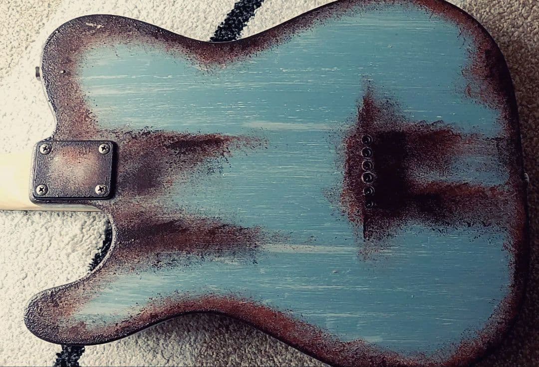 38Guitars テレキャスター TL Rust Blue レリック 錆加工