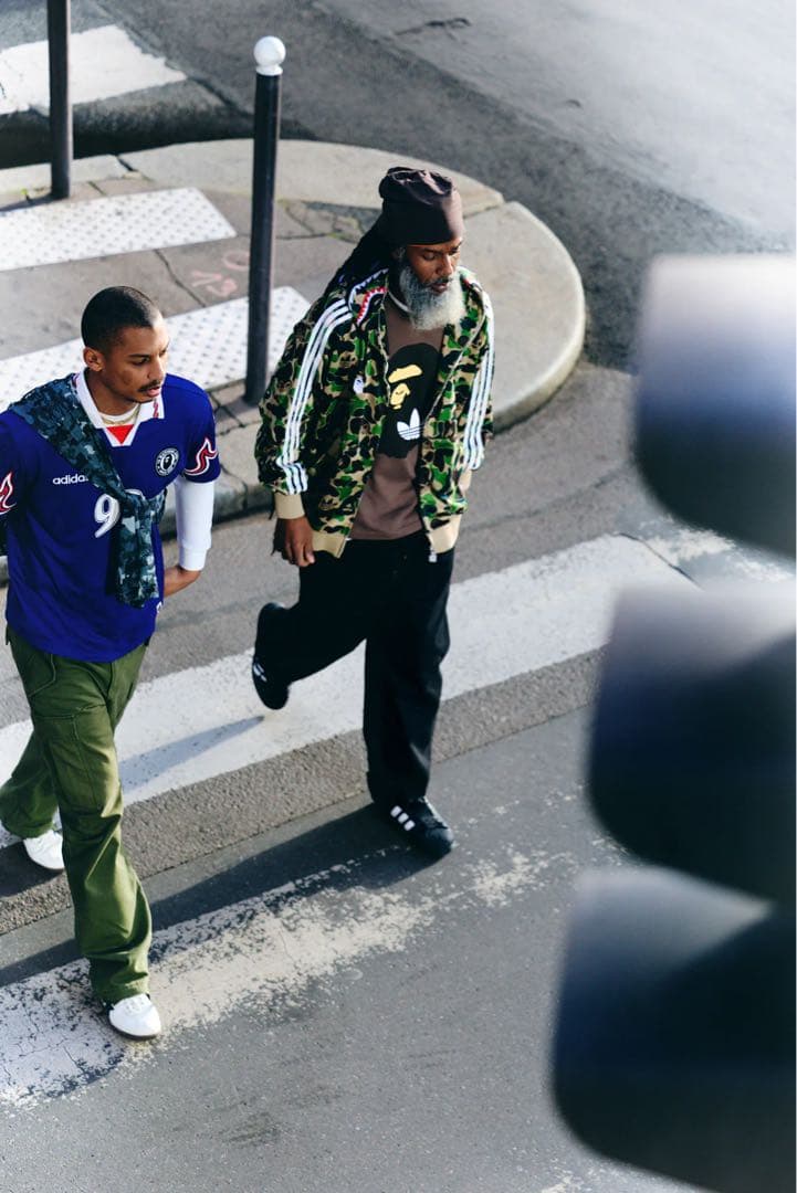 【 BAPE X ADIDAS 】FLAME JERSEY