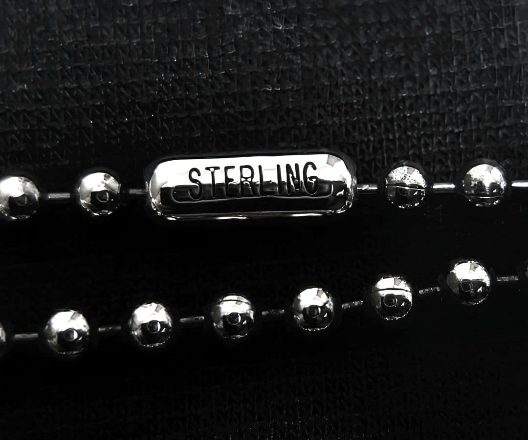 貴重 未使用 old Sterling刻印 クロムハーツ ボールチェーン