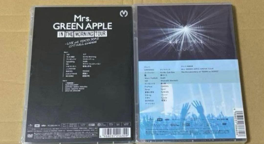 新品未開封Mrs.GREEN APPLE/ DVD 2作品②
