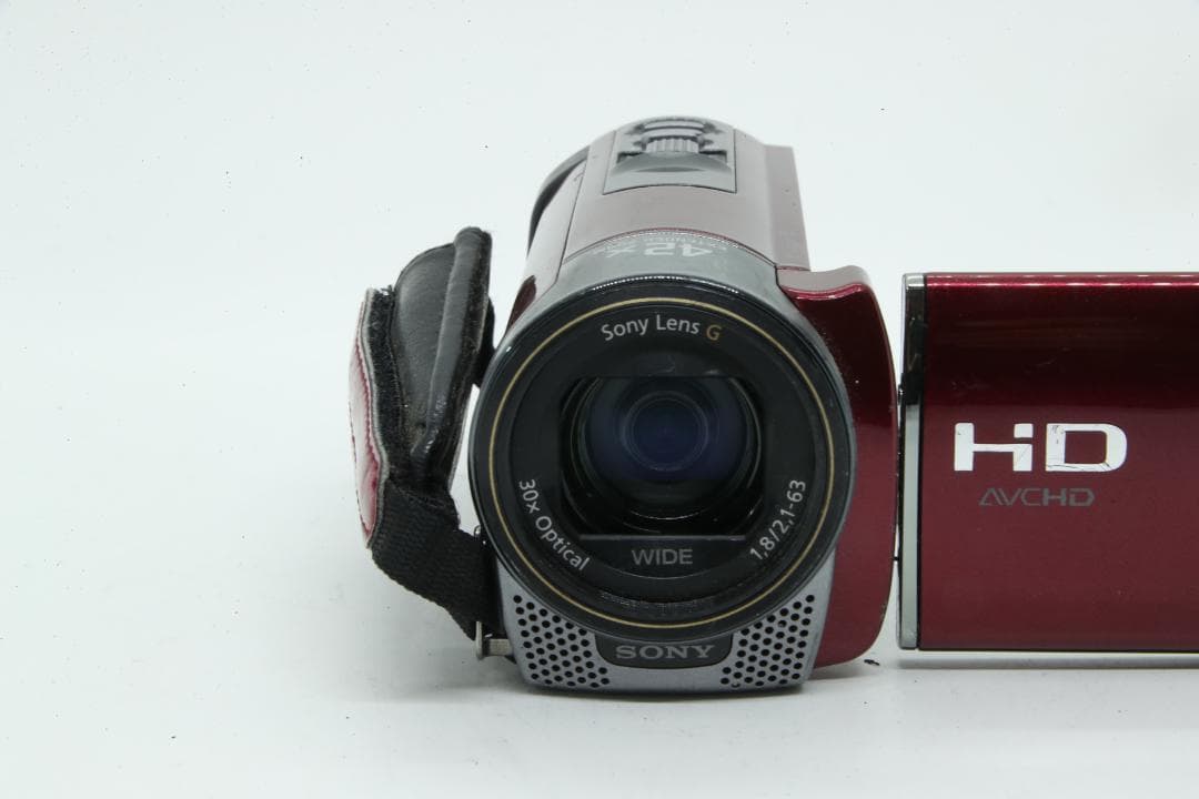 【S2282】 SONY Handycam HDR-CX180 レッド ソニー