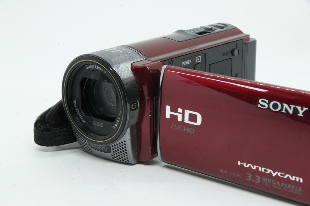 【S2282】 SONY Handycam HDR-CX180 レッド ソニー