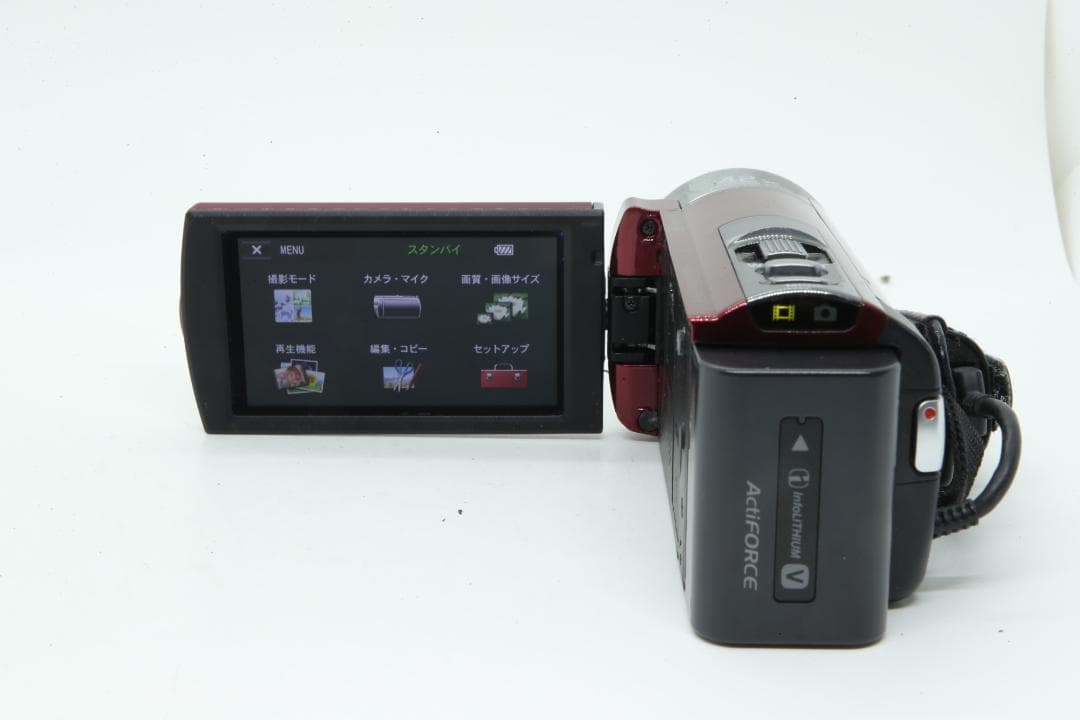 【S2282】 SONY Handycam HDR-CX180 レッド ソニー
