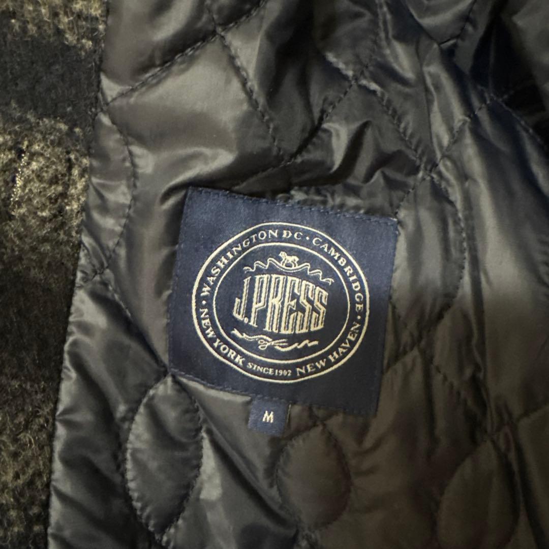 【J.PRESS】ダッフルコート ネイビーとグレーのチェック