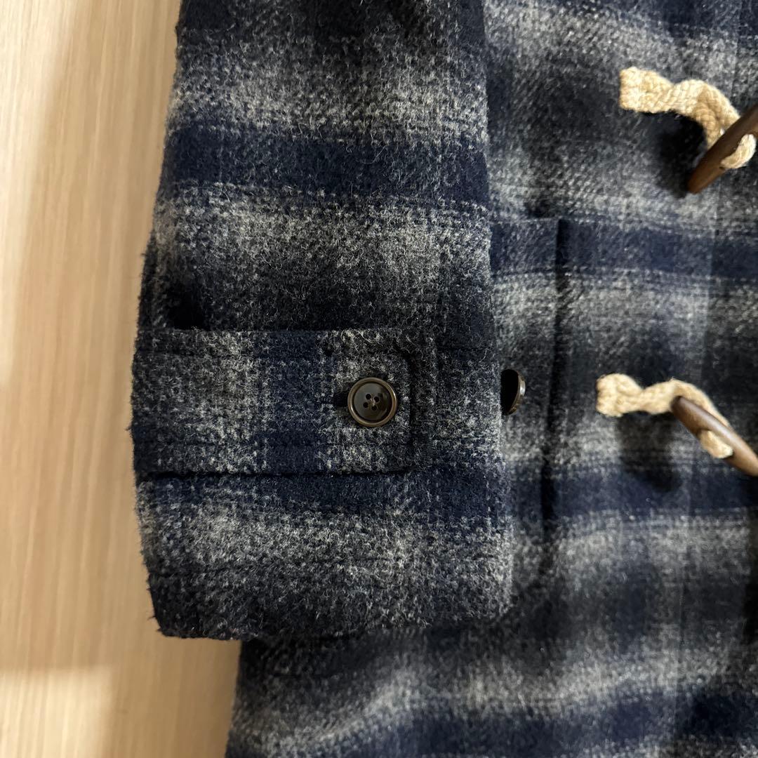 【J.PRESS】ダッフルコート ネイビーとグレーのチェック