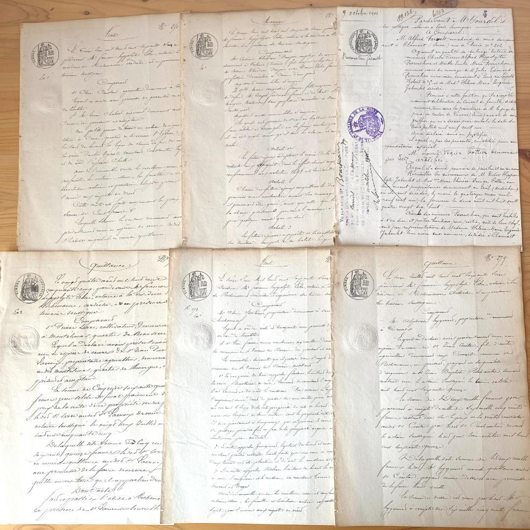 rei様用 19世紀フランス公文書30枚