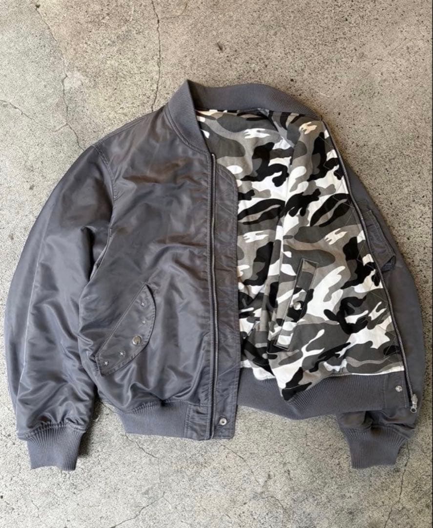 BELVET 完売品CamoReversible MA-1 Jacket L