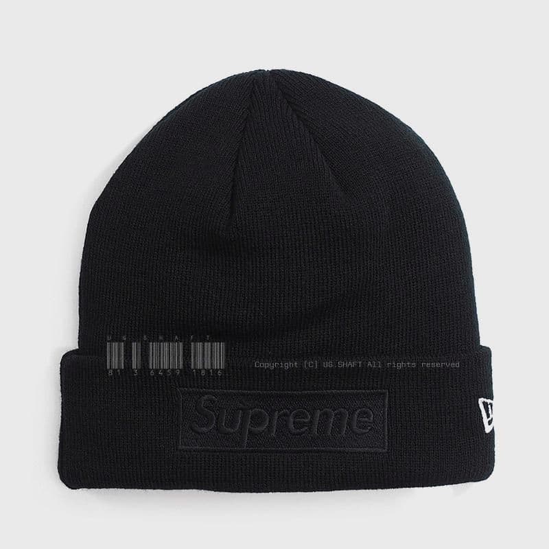 Supreme-New Era Tonal Box Logo Beanie 黒
