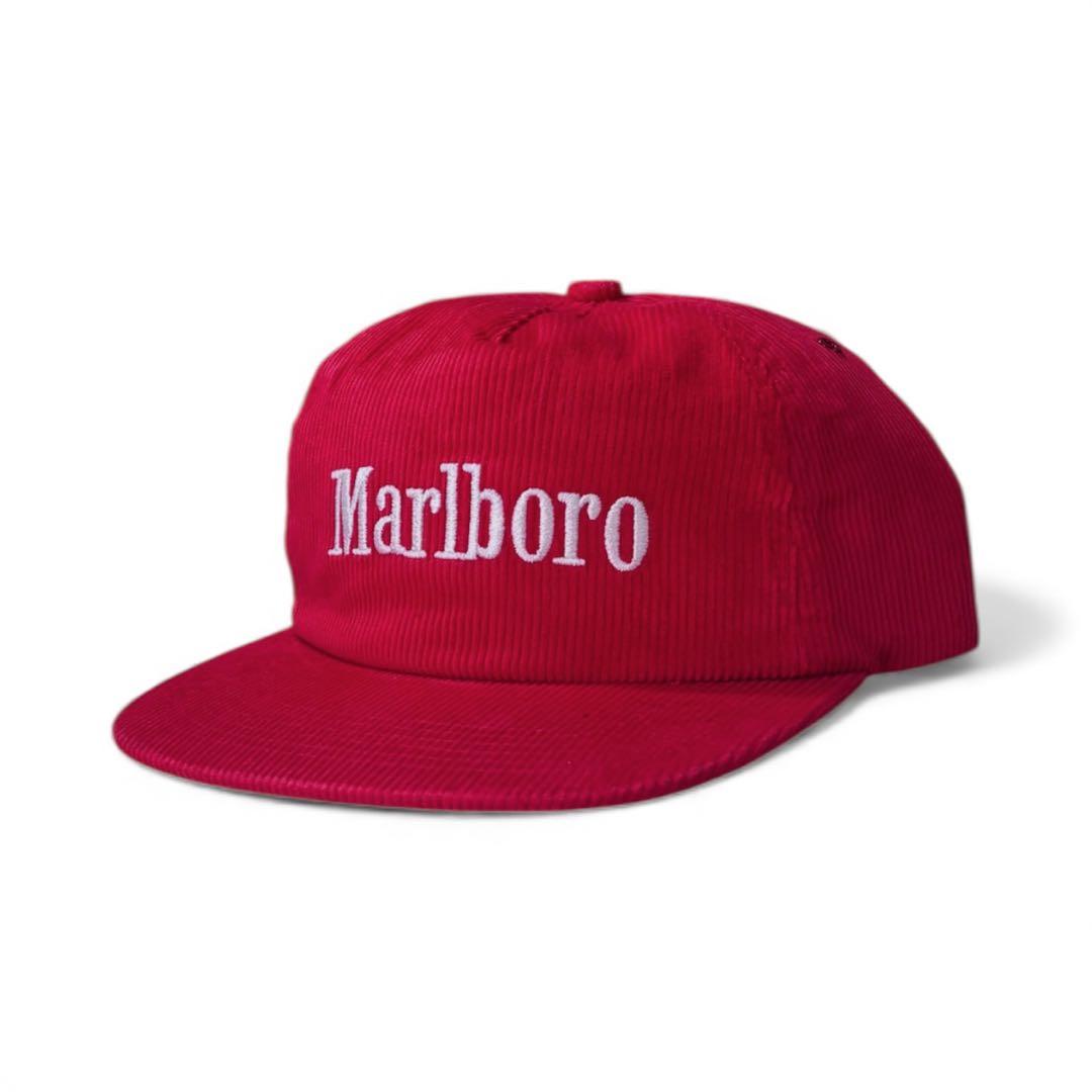 マルボロ Marlboro コーデュロイキャップ CAP 刺繍ロゴ アイレット